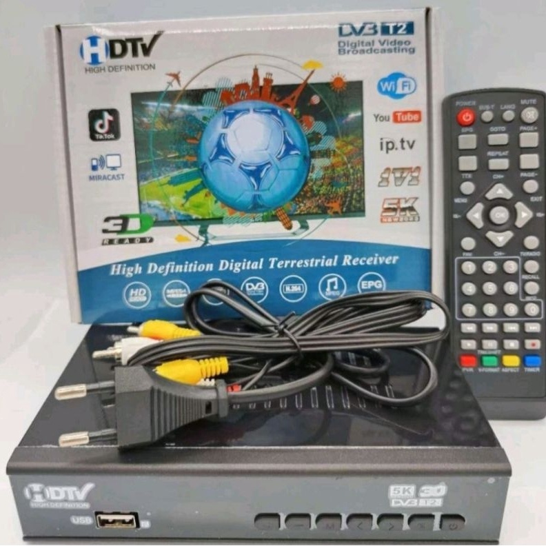 Set Top Box Tv Siaran Digital DVB T2 STB Antena Receiver Full HD