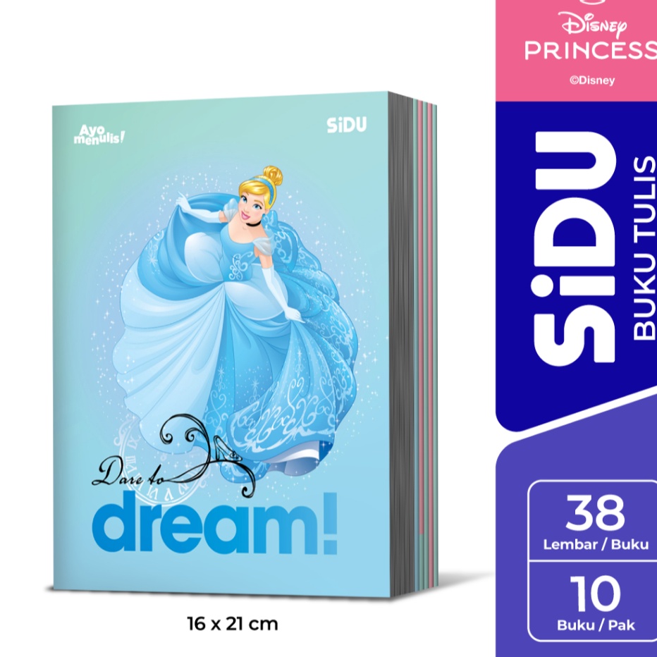 

Super SiDU Buku Tulis Disney Princess 38 Lembar 1 buku