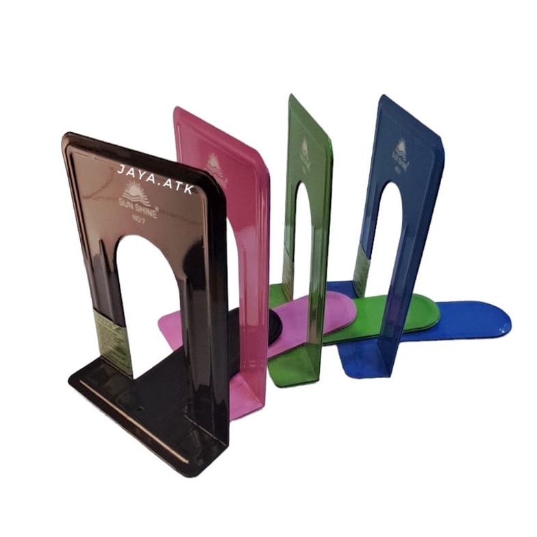 

Hemat PEMBATAS BUKU BESI BOOK END 17 CM KECIL SEPASANG BOOK HOLDER PENYANGGA SANDARAN BUKU MEJA
