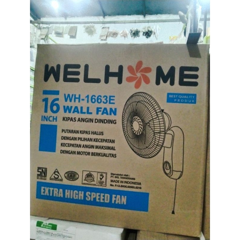 kipas angin dinding WELHOME 16"