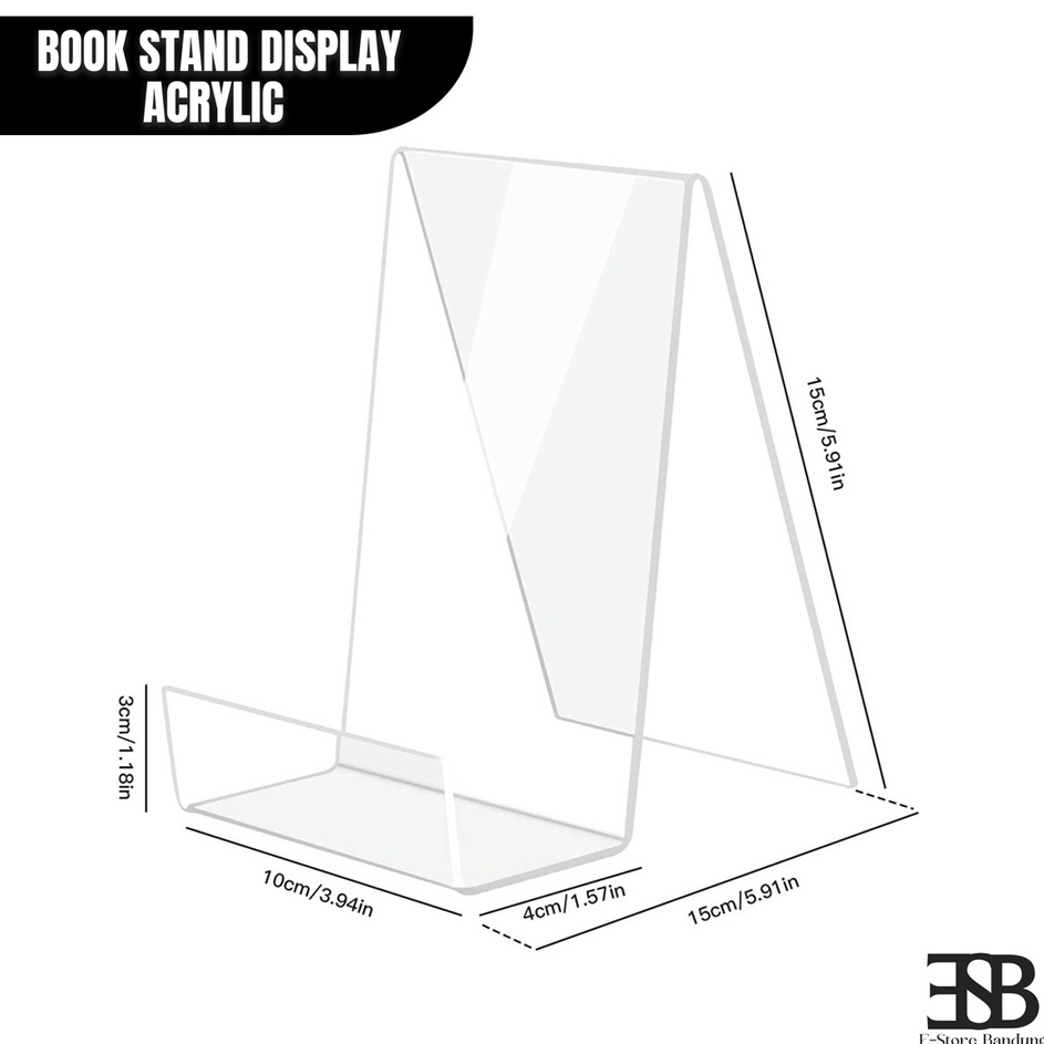 

Hot Acrylic Book Stand Display Multingfungsi Akrilik Holder Handphone Penyangga Buku