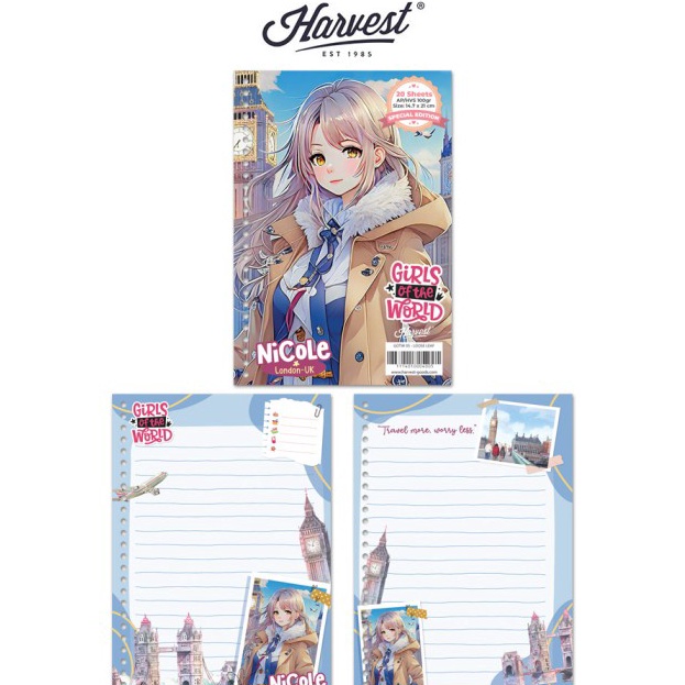 

Terkini Loose Leaf Kes Binder Harvest A5 Girls of The World London