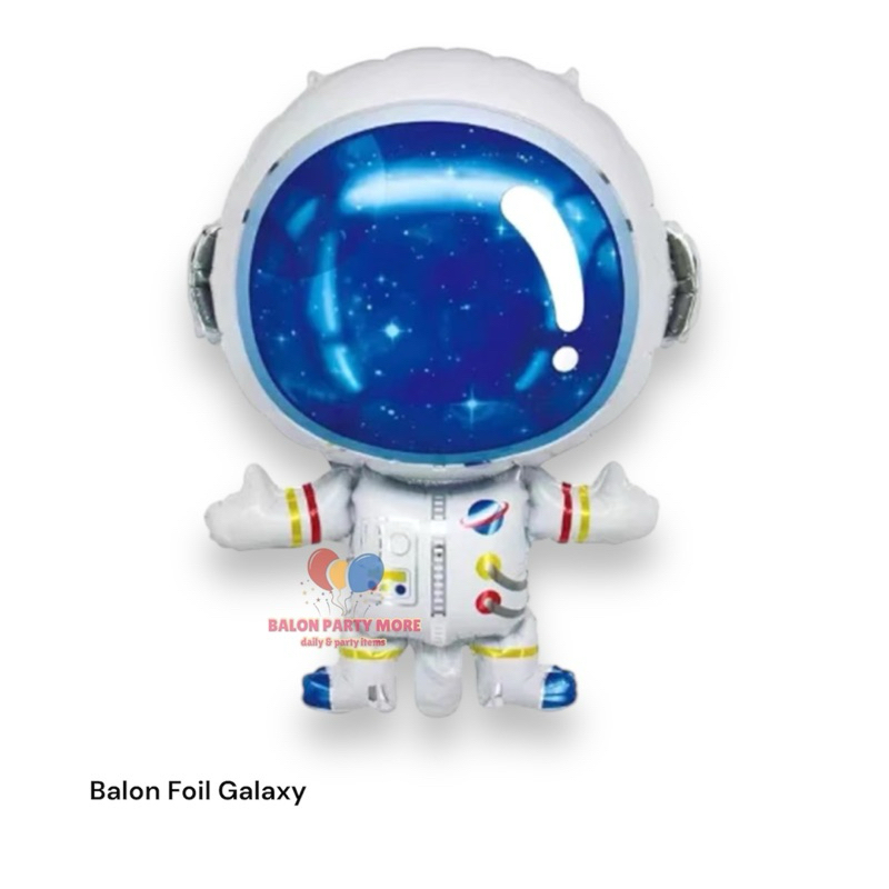 (PER PCS) Balon Foil Karakter Jumbo Galaxy UFO Astronut Planet/ Balon Foil Luar Angkasa/ Balon Foil 