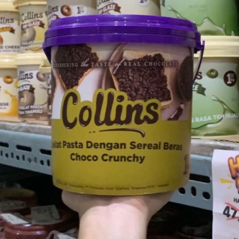 

(Aceh) COLLINS CHOCO CRUNCHY 1 kg - Coklat Pasta Dengan Malt Krispi - Jajanan Coklat Selai Coklat Chocolate Food