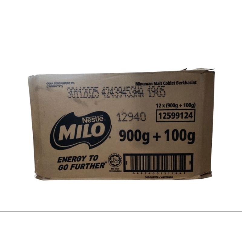 

Milo Activ-Go 900G + 100G ( 12 x 900+100Grm)