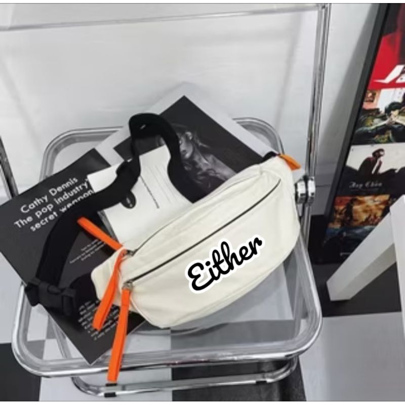 Tas Pinggang Wanita Pria Bahan Kanvas Kordura Muat Barang Banyak Tas