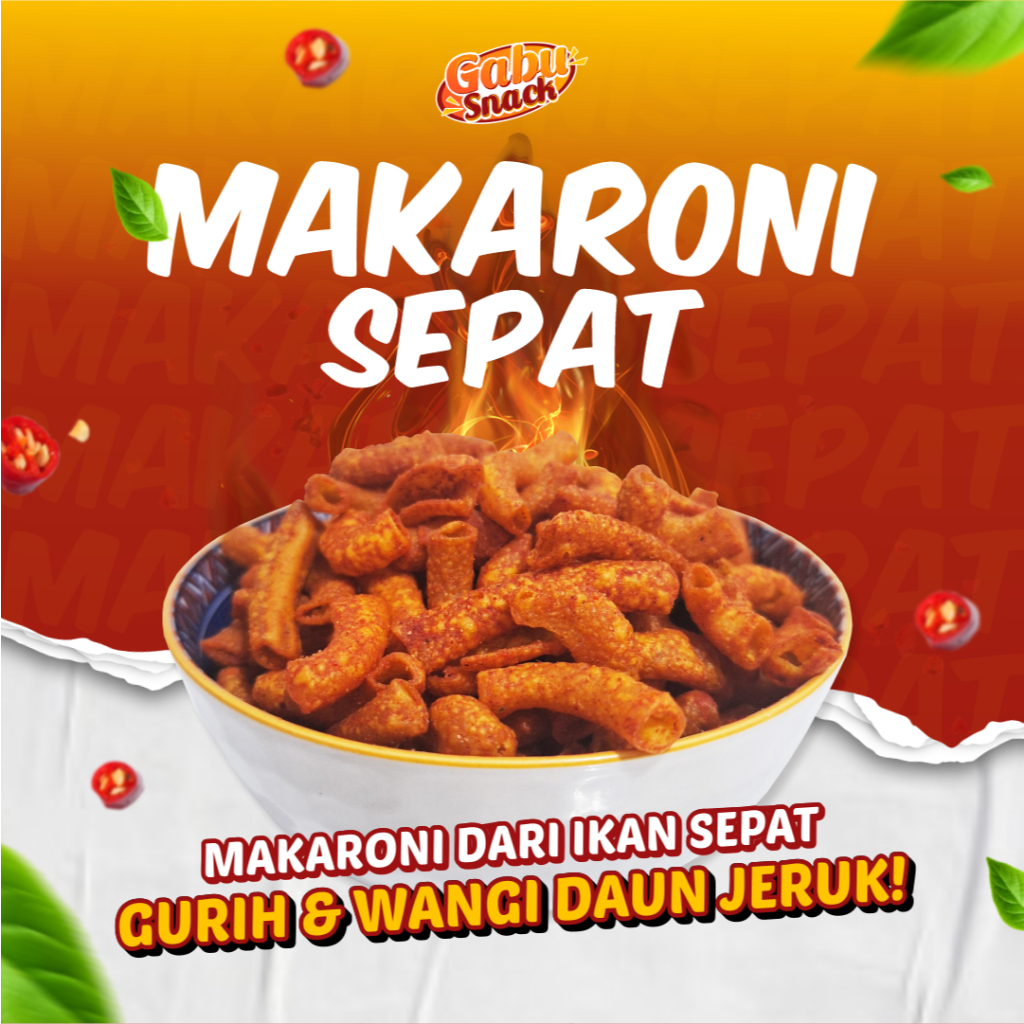 

Makaroni Sepat Pedas Daun Jeruk 500 gr kiloan grosir termurah