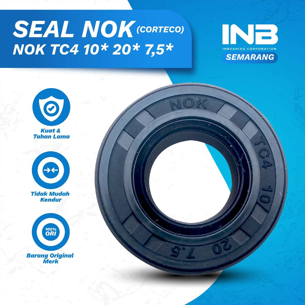 Seal Tc4 10 20 7.5 Nok Seal Shock Belakang Mio Beat Vega ZR Original Nok INB SEMARANG