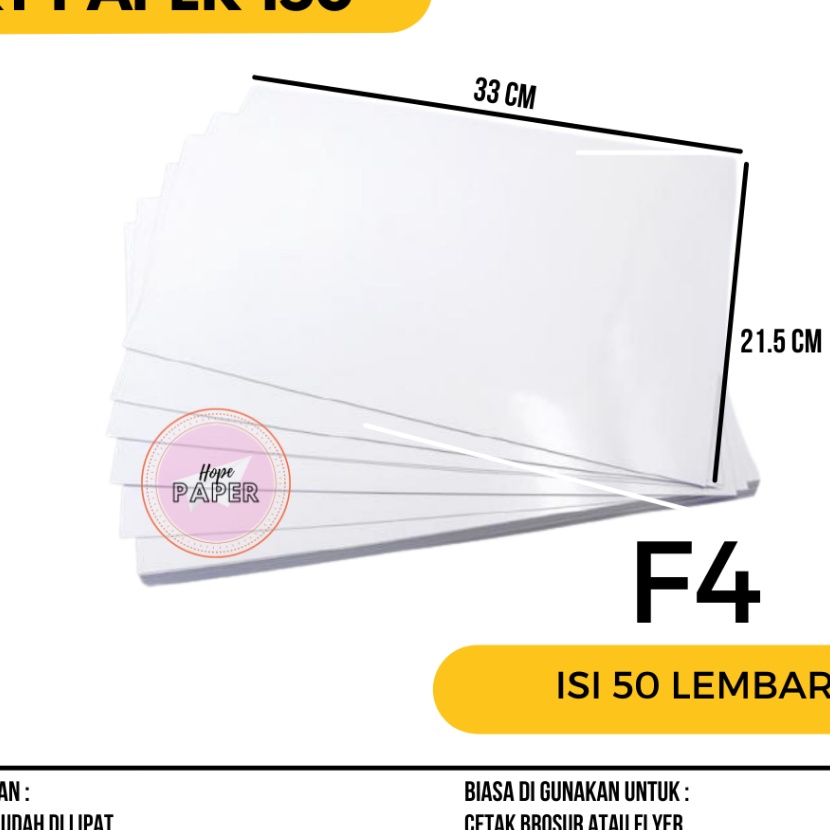 

Flash Sale Kes Art Paper F4 15 gr isi 5 lembar Art Paper F4 15 gsm