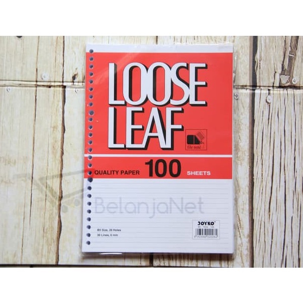 

KI3 Loose Leaf Kes File Joyko B5 1 lembar