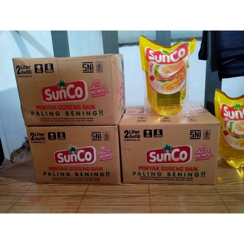 

(JaTeng) 1 karton/dus SunCo 2 liter kemasan Pouch