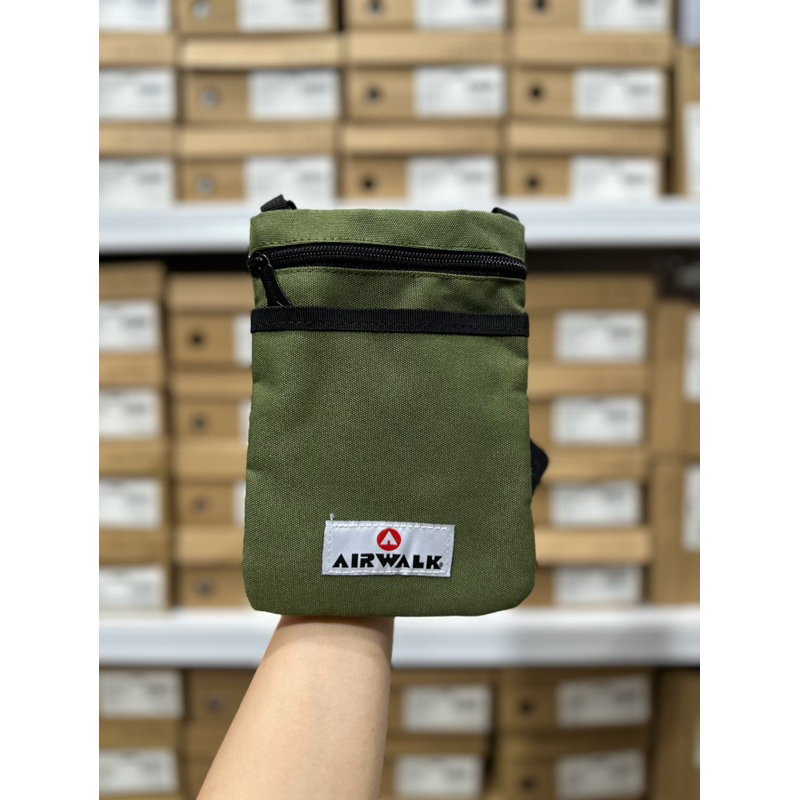 TAS AIRWALK WAIST BAG AIRWALK TATIA SLINGBACK AIWXWB23033A GREEN ARMY 100% ORIGINAL AIRWALK