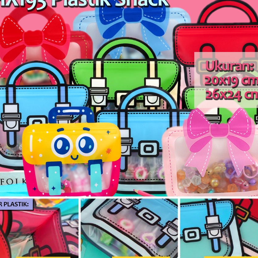 

BARU RESTOK HX193 1 pcs Plastik Snack Hadiah Ziplock Birthday Packaging Bag