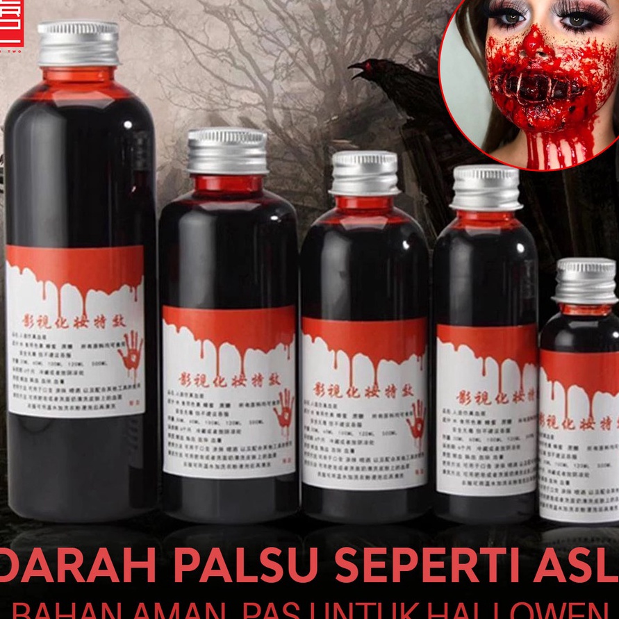 HARGA SPESIAL Darah palsu mainan prank murah aman untuk film fake blood cosplay make up luka pertunj