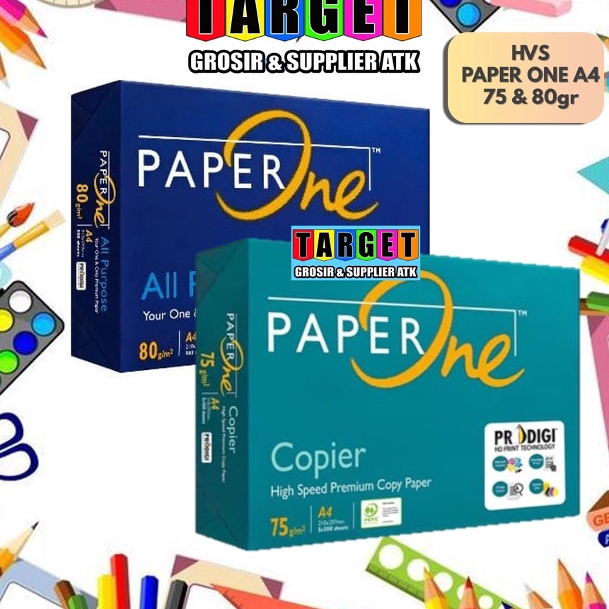 

Eksklusif Kes Print Fotocopy PAPER ONE KES HVS A4 KES PAPERONE 75gr 8gr gram
