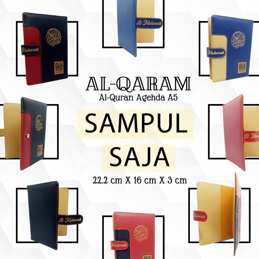 

Terbatas Dompet Cover Sampul Jaket Al Quran Agenda A5 15x21 Tanpa Quran