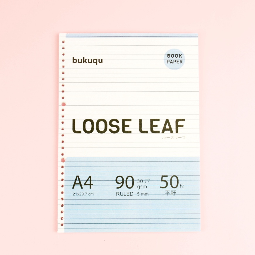 

KF7 A4 Loose leaf RULED by Bukuqu