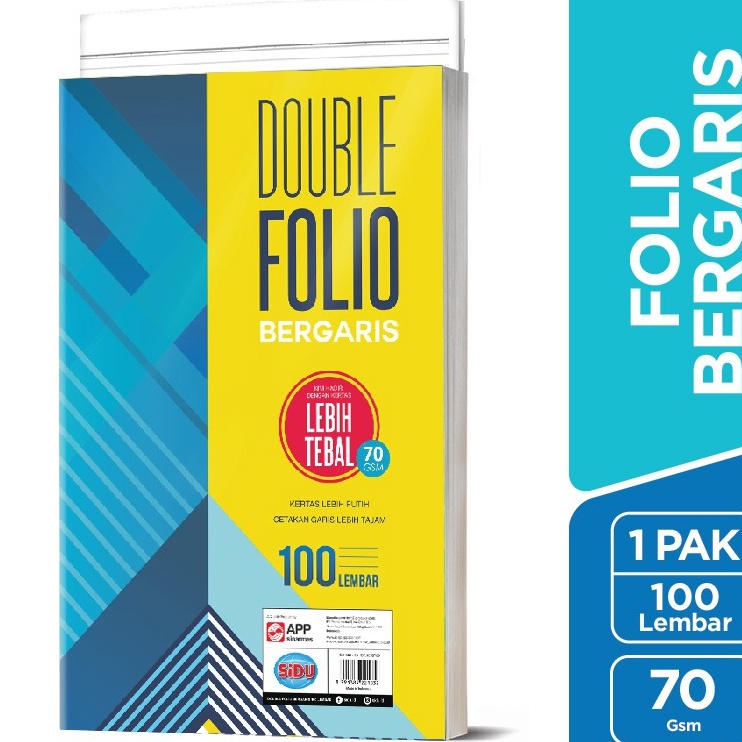 

KF7 SiDU Double Folio Bergaris 1 lembar 7 GSM