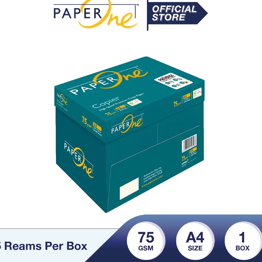

Terbaru PaperOne Kes A4 75gr Copier 1 Box 2 lembar Kes HVS A4 Kes Fotocopy