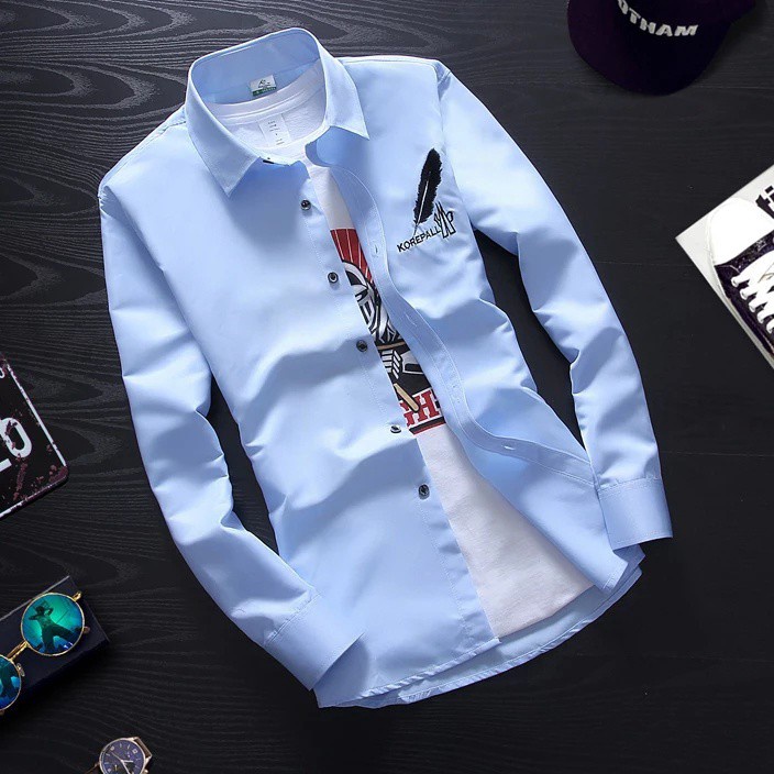 PROMO AWAL TAHUN animos  kemeja KOREPALL MLXLXXL  kemeja pria lengan panjang  kemeja casual