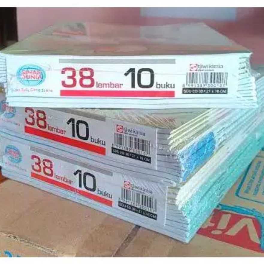 

Super BUKU TULIS SINAR DUNIA SIDU 38 LEMBAR X 1 BUKU