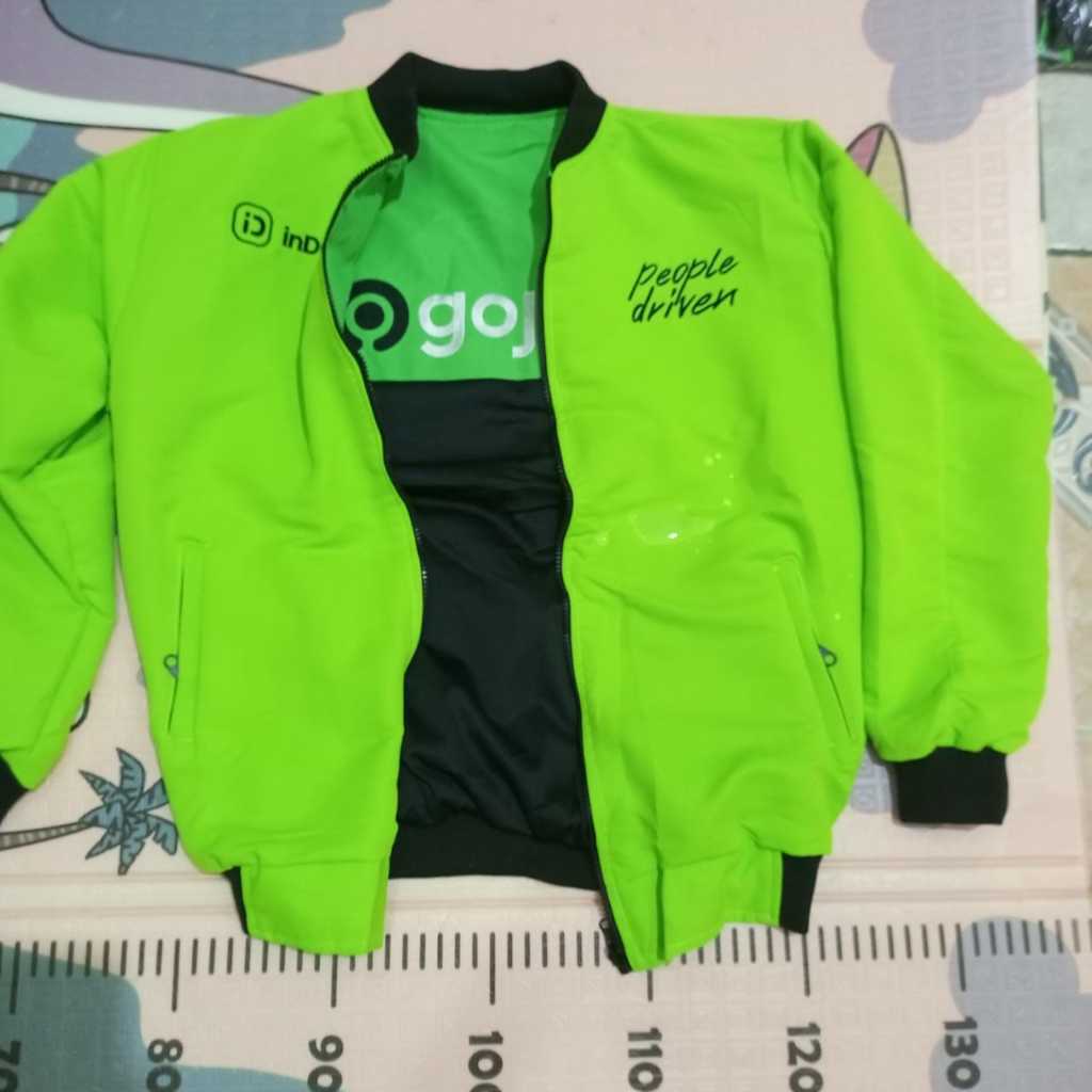JAKET GOJEK HITAM INDRIVE ORI MURAH // JAKET BOLAK BALIK GOJEK INDRIVE