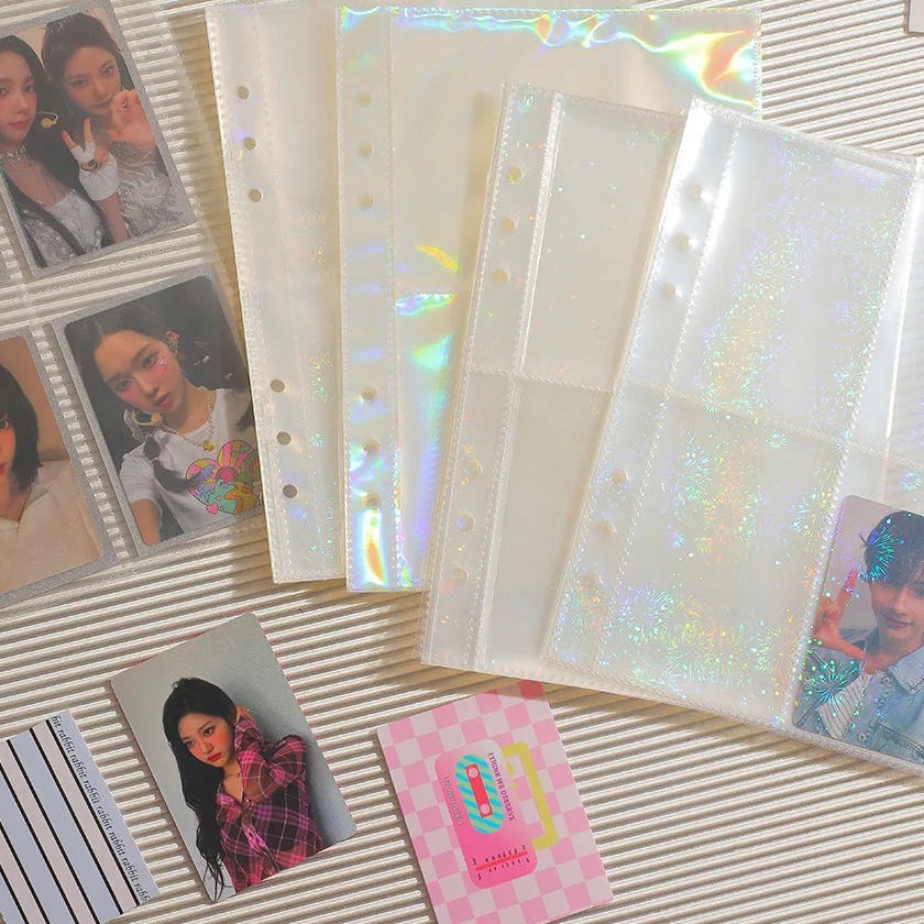 

Flash Sale Double Sided 1pcs A5 Sleeves Transparent Binder Inners Photo Album Refills Photocard Storage Looseleaf