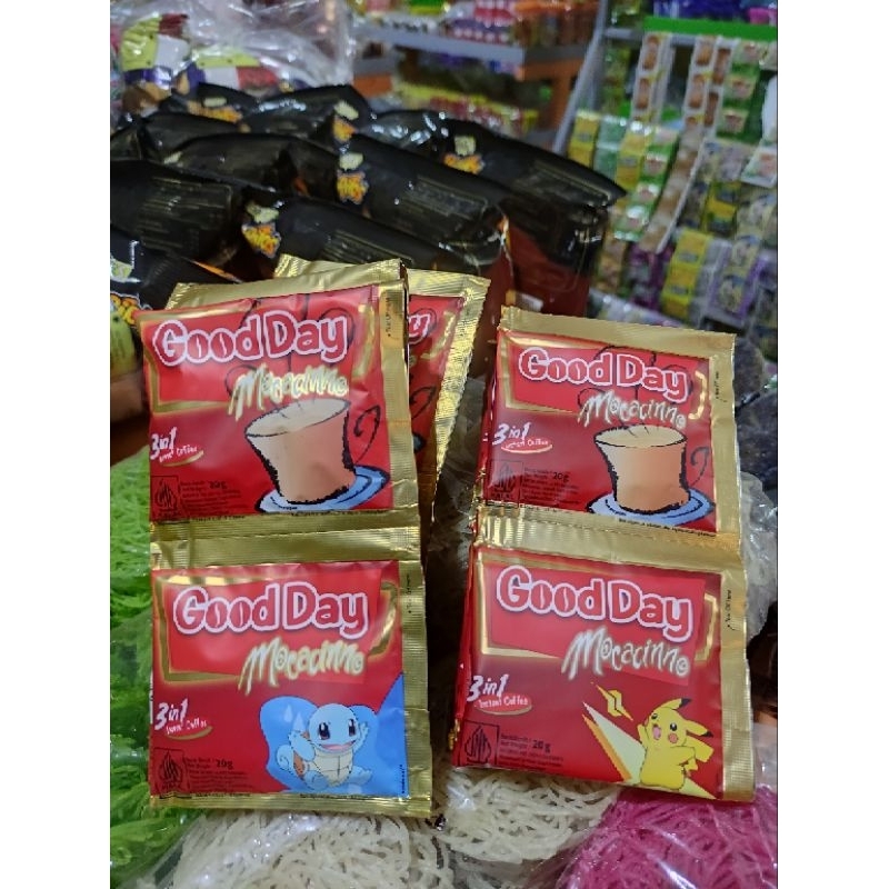 

Kopi Good Day Moccacino sachet 20g 1 Renceng isi 10 Pcs