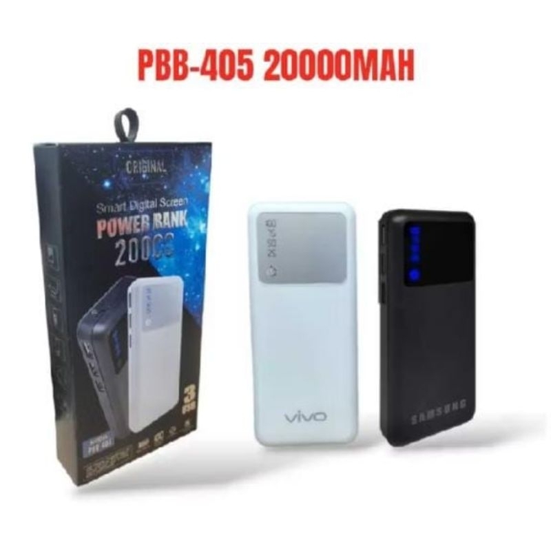pawer bank vivo dll kapasitas 20000 mah