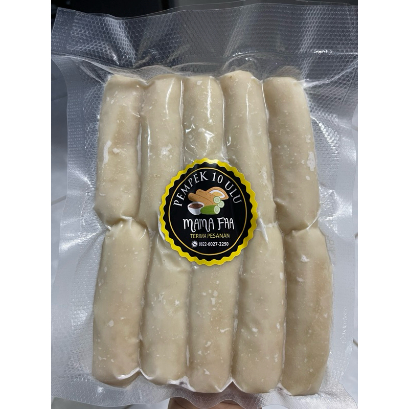 

Pempek Lenjer 10pcs Kemasan Frozen ikan tenggiri Asli Palembang Enak Gurih Lezat