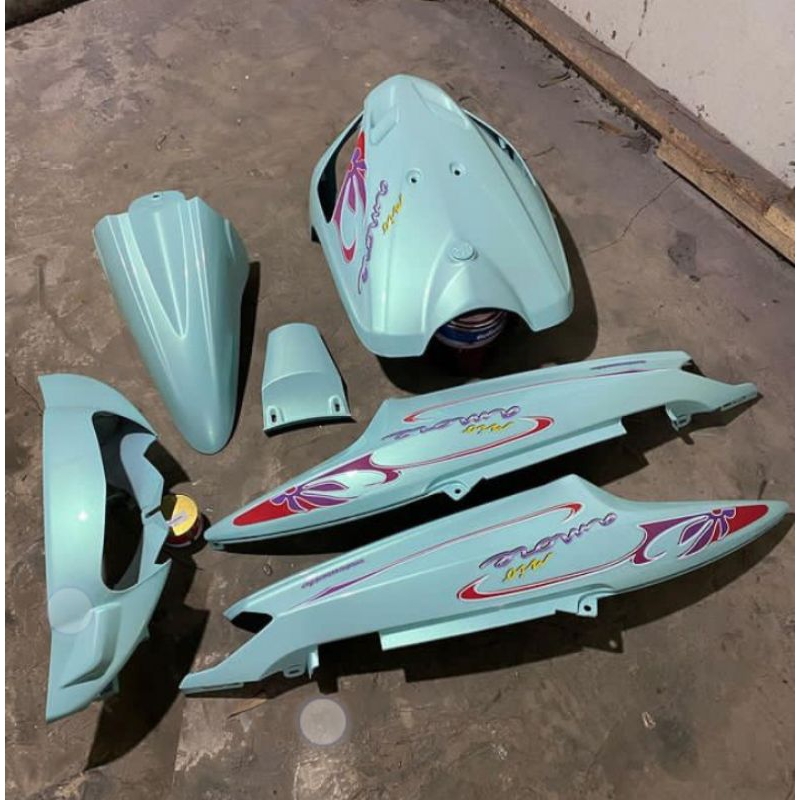 CAT MOTOR BIRU MUDA MUTIARA