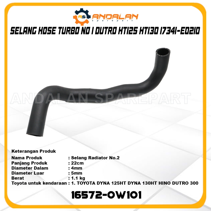 SELANG RADIATOR BAWAH HINO DUTRO 130 HT 125HT