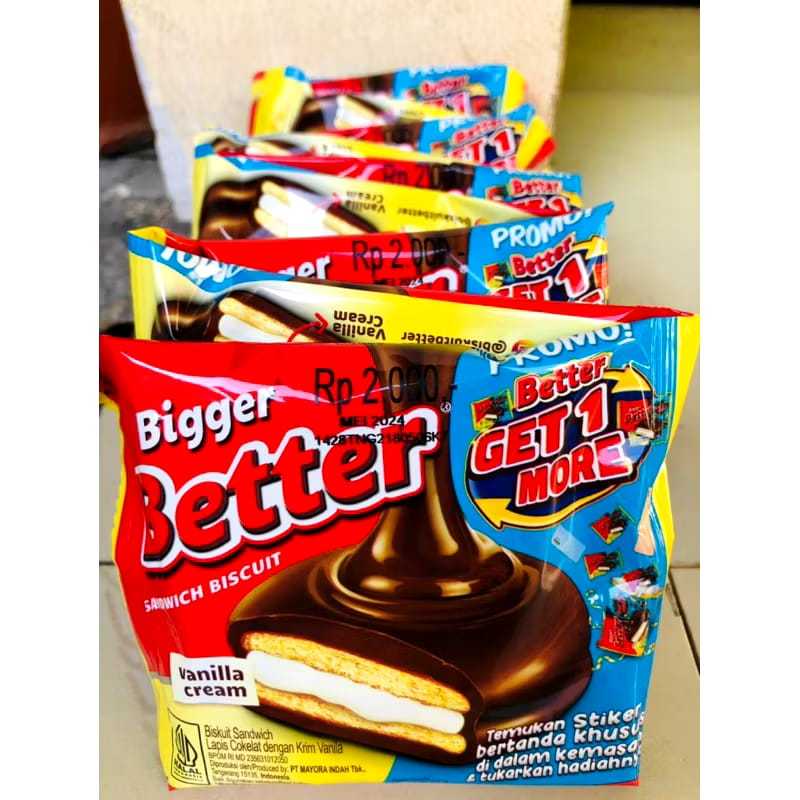 

Better Biscuit Sandwich Renteng isi 10 X 27 Gr