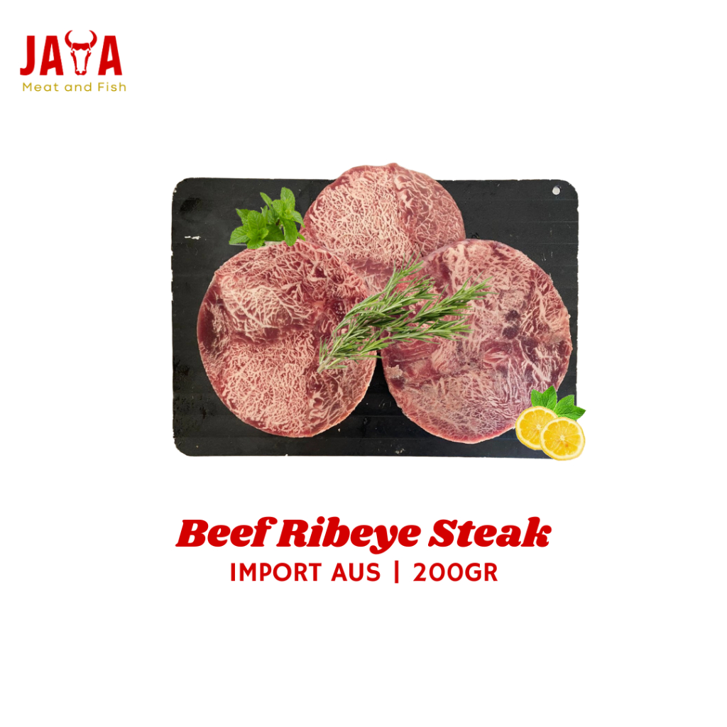 

Beef Ribeye Steak | Daging Sapi Ribeye Steakcut 200 gr