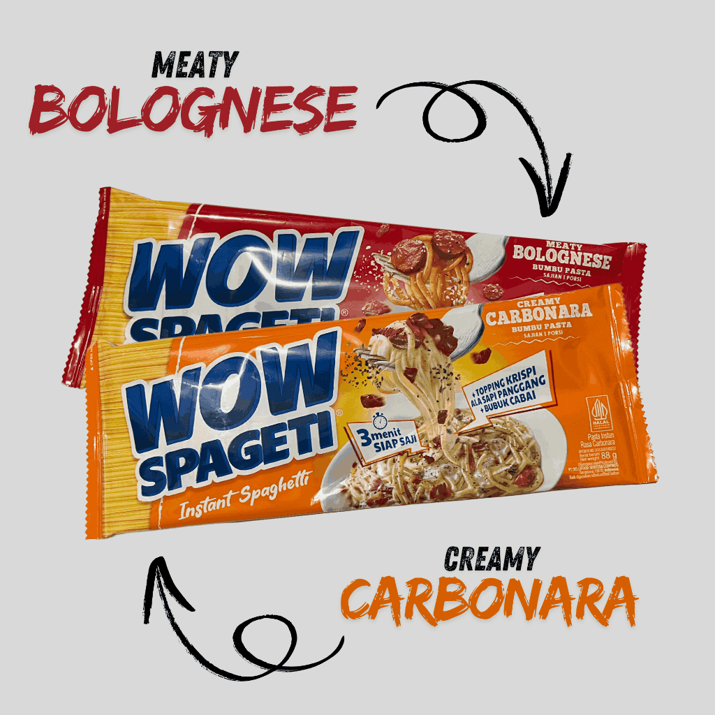 

WOW Spaghetti Instant: Lezatnya Italia dalam Sekejap! - Varian Carbonara & Bolognaise