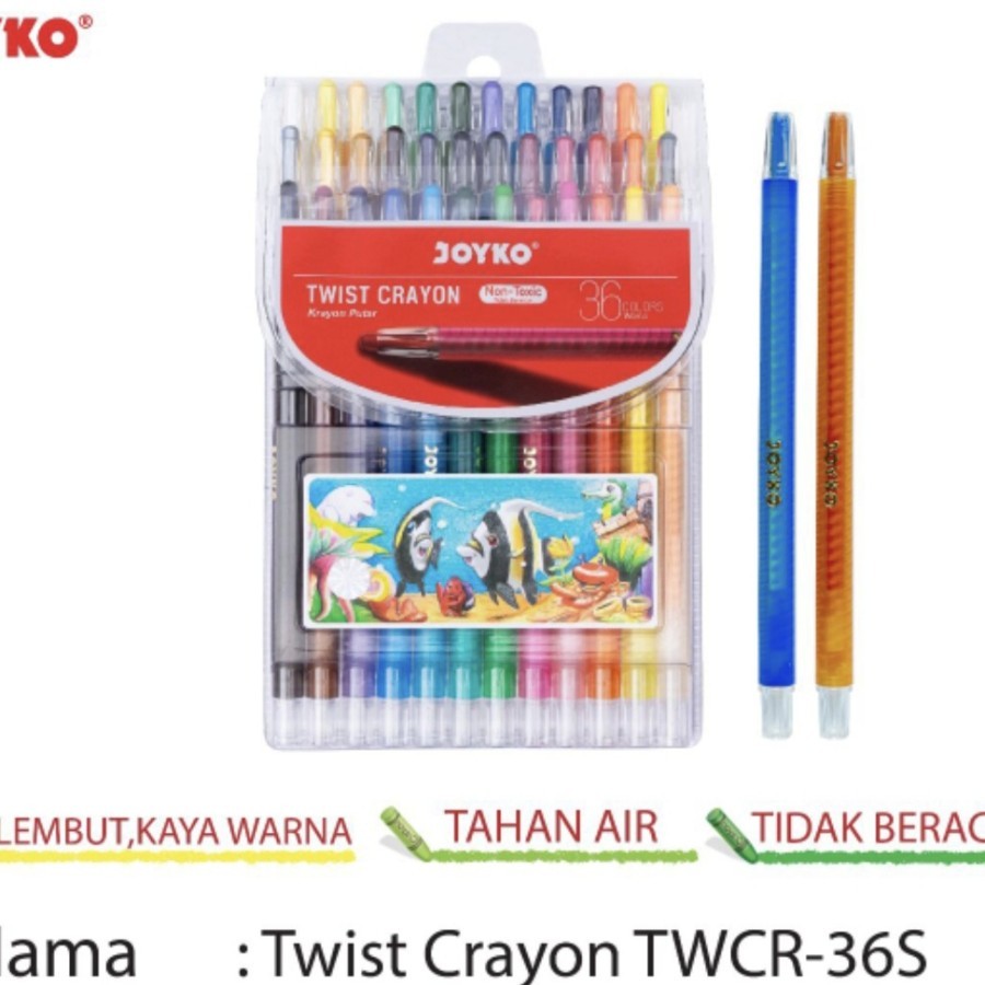

Krayon Putar Twist Crayon Joyko TWCR-36s