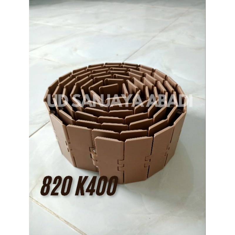 TABLE TOP CHAIN PLASTIC 820 K400 Straight, Brown