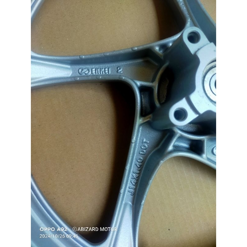 velg racing depan Yamaha Mio sporty Enkei PNP Mio smile/Xeon old karbu/x ride 115cc second original