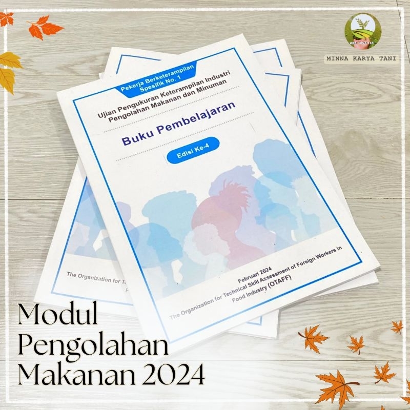 Buku SSW Pengolahan Makanan Jepang Tokutei Ginou Ujian SSW
