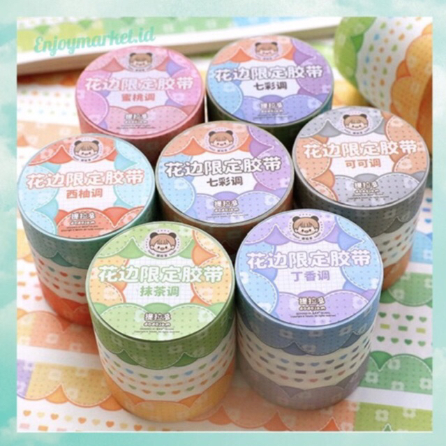 

Masking Tape Lace Limited Tape Washitape Colourfull Dekor Buku Jurnal TLD82