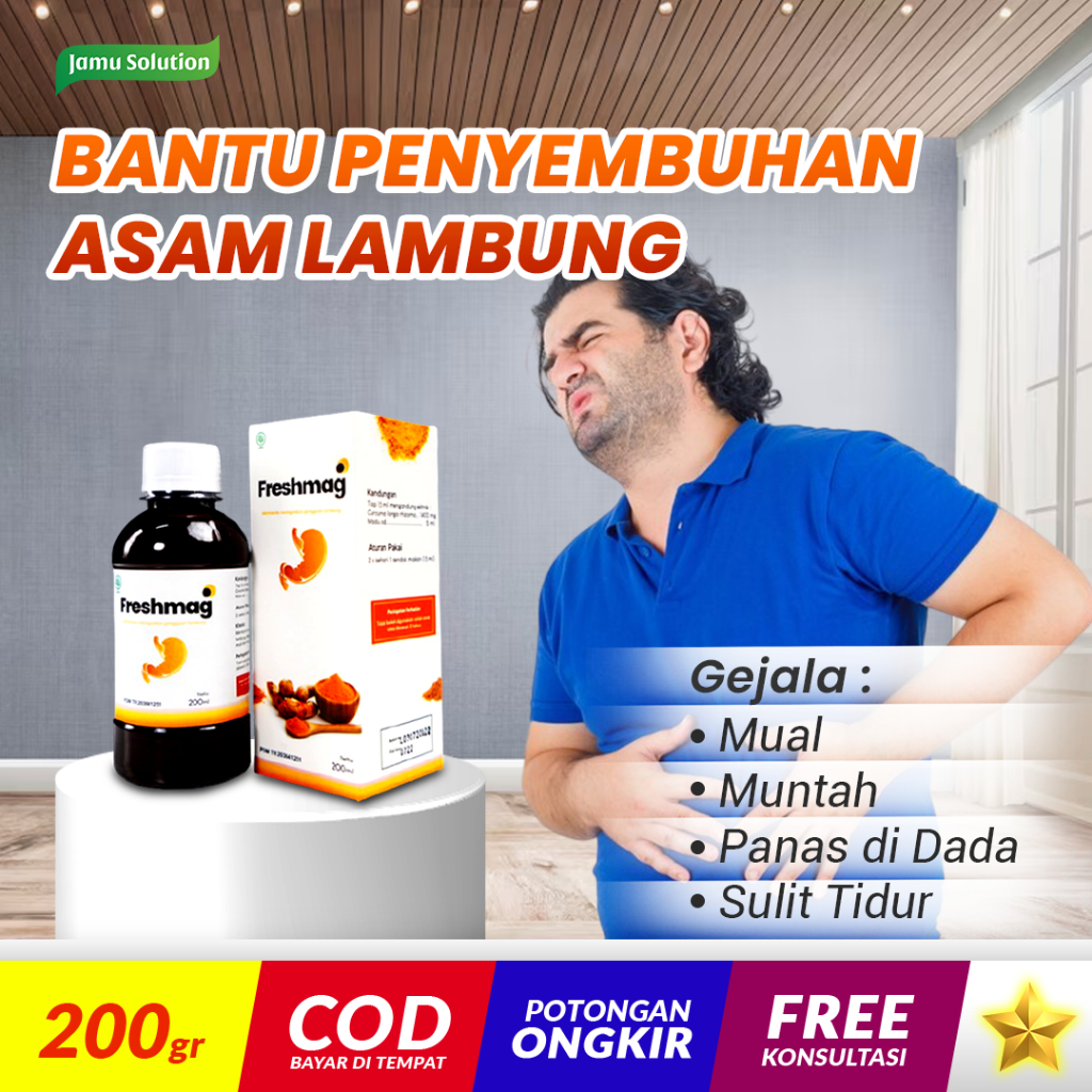 

Natural Honey FRESHMAG Madu Herbal Alami Obat Ampuh Atasi Perut Asam Lambung