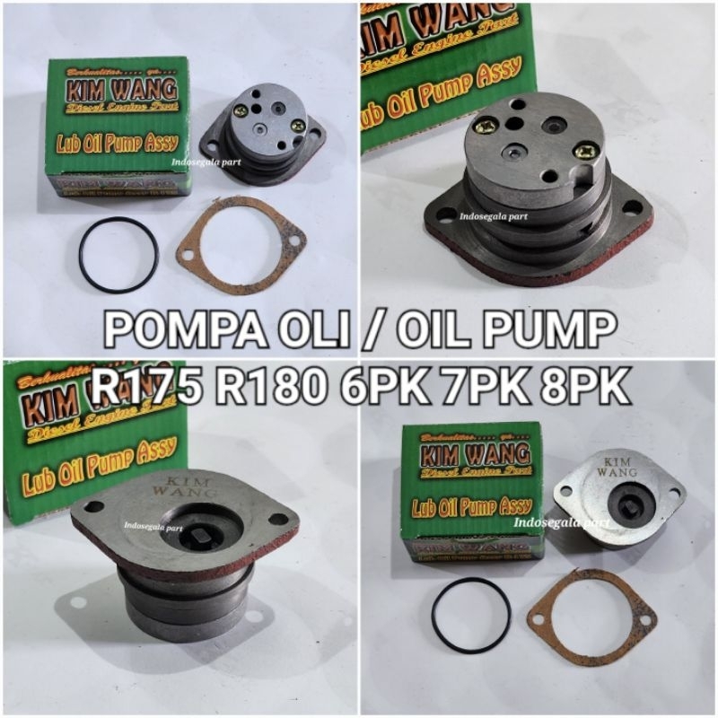 Lub Oil Pump Pompa Oli Mesin Dongfeng R175 R180 Pompa Oli Mesin Diesel 6PK 7PK 8PK
