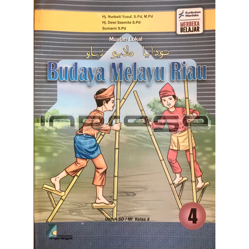 Buku BMR kelas 4 SD Inprasa | Buku Paket BMR Pindai Barcode Kurikulum Merdeka Belajar | Budaya Melay