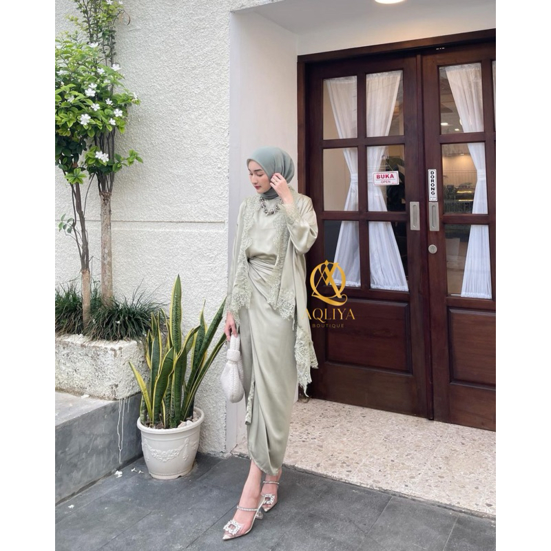 Set outer kebaya series nagita silk (free iner) | one set 3in1 kondangan nagita silk