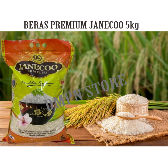 

BERAS PREMIUM 5kg HEMAT MEREK JANECOO SOLO