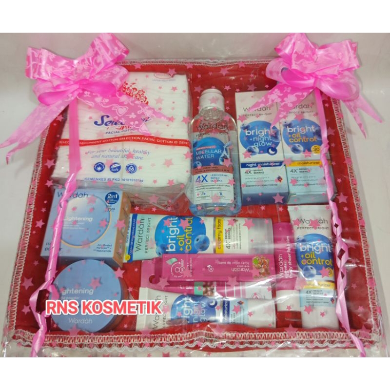 Wardah Perfect Bright Series/Paket Seserahan/Hantaran Nikah/Paket Make Up/Untuk Kulit Wajah Berminya