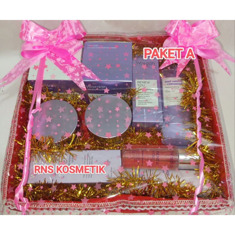 Wardah Renew You Paket Skincare Usia Lanjut/Kerutan/Paket Bingkisan/Hadiiah/Kado/Hampers