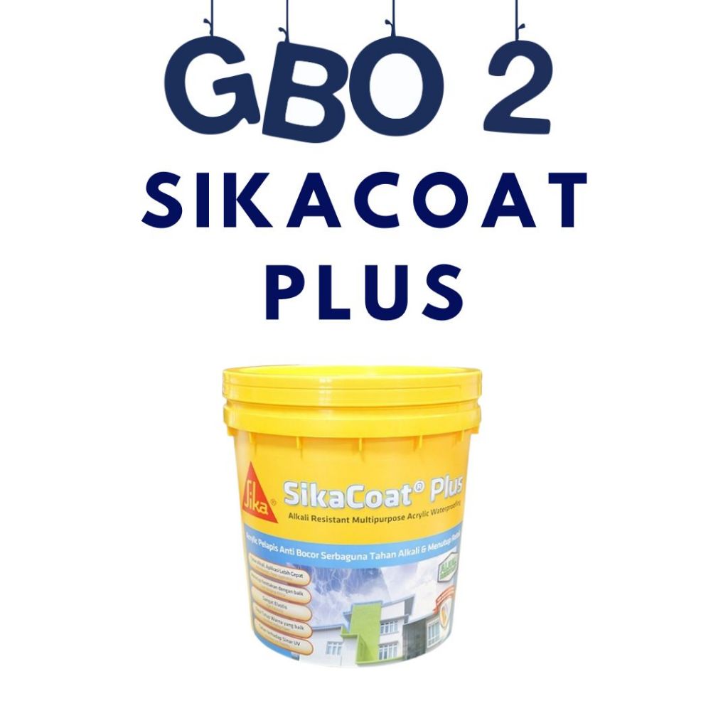 SIKA COAT PLUS - SIKA PELAPIS ANTI BOCOR  DINDING WARNA PUTIH (4 KG)