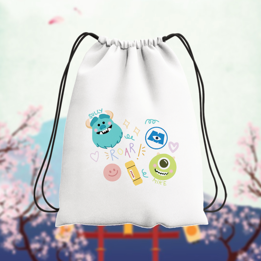Tas Serut Anak Laki Laki Perempuan Monster Tas Serut Aesthetic Untuk Olahraga Sekolah Series