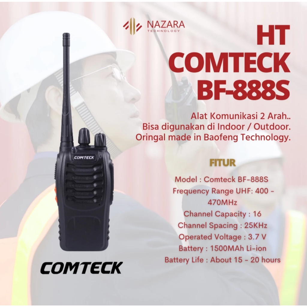 COMTECK HT Walkie Talkie BF-888S
